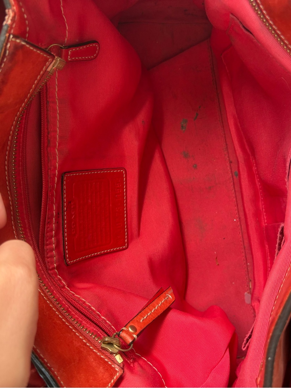Coach orange Madeline Satchel shoulder bag - Picture 8 of 11